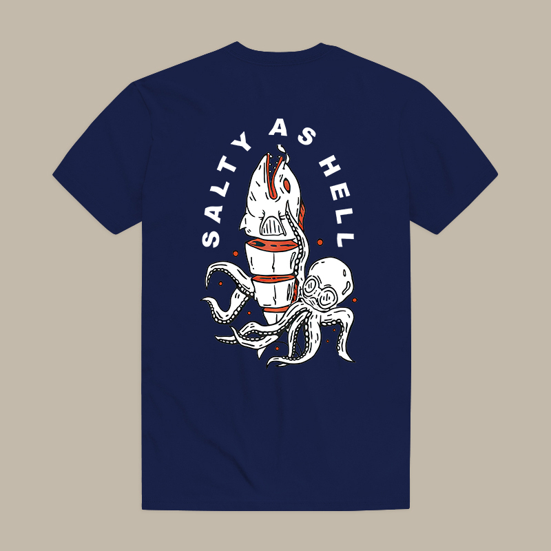 Salty As Hell Octopus Tee