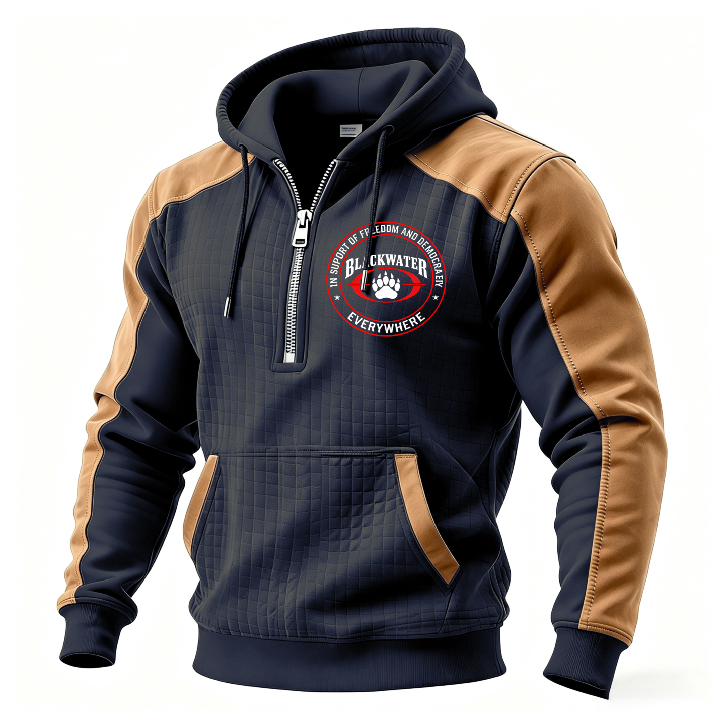 Providing Training And Security For The 21st Century Printed Fleece-lined Unisex Color-Blocked Hoodie