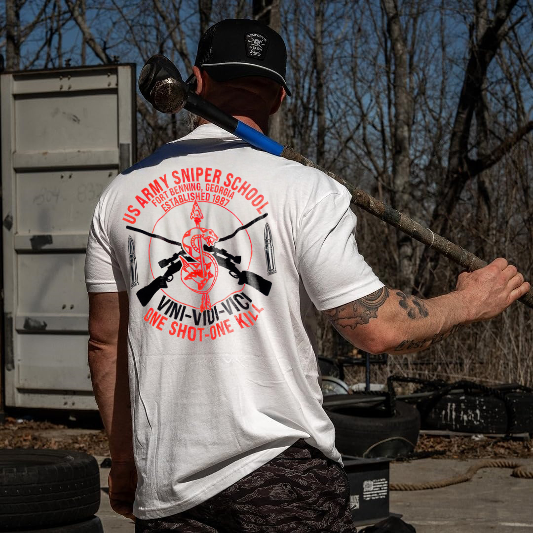 One Shot-One Kill Printed Men's T-Shirt