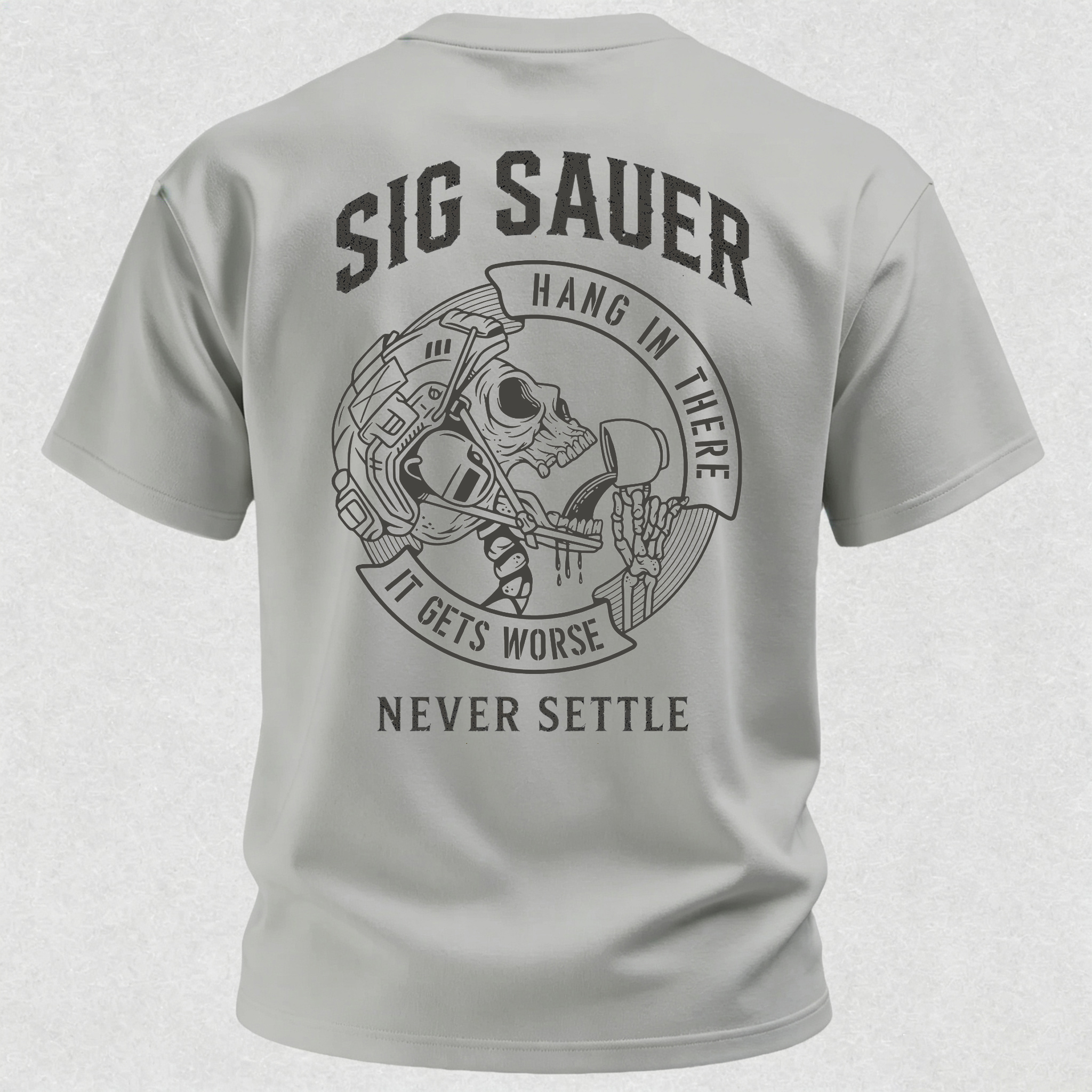 NEVER SETTLE Print Men's T-Shirt