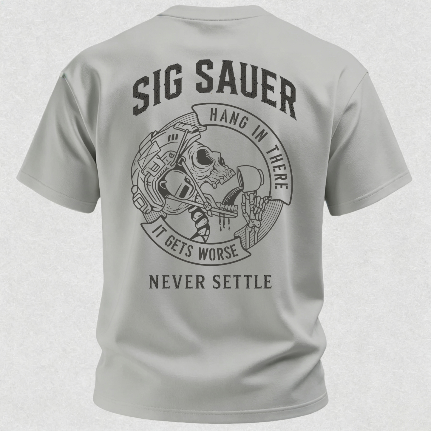 NEVER SETTLE Print Men's T-Shirt