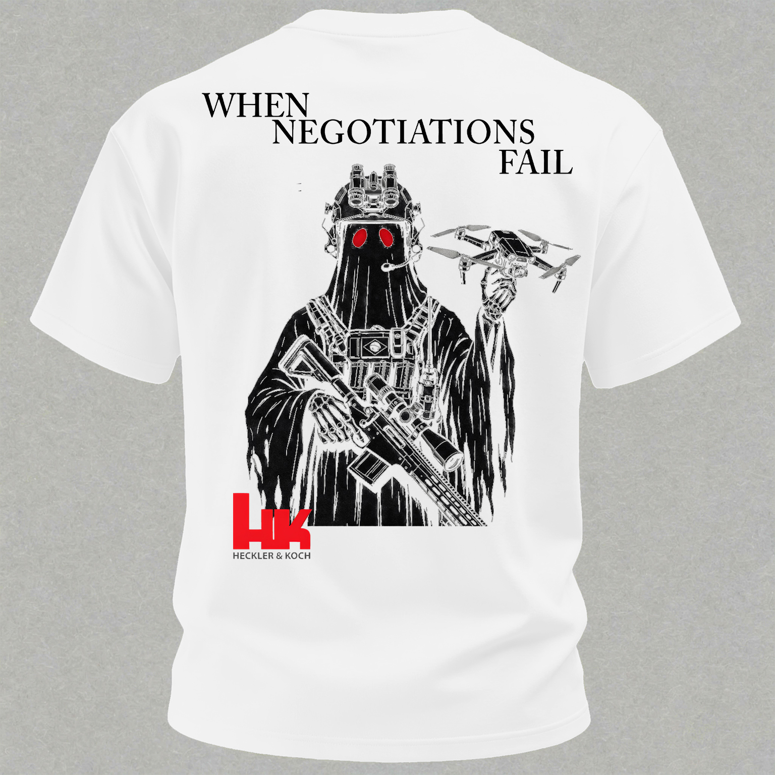 When Negotiations Fail Printed Men's T-Shirt