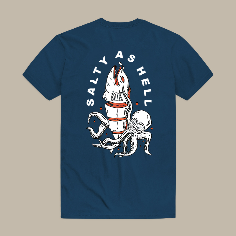 Salty As Hell Octopus Tee