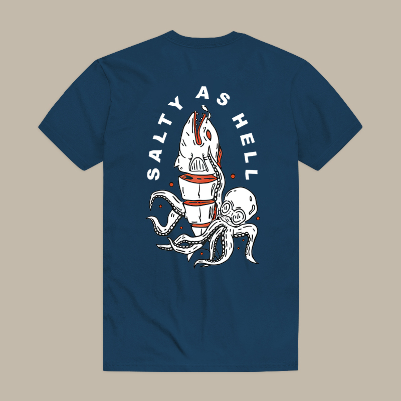 Salty As Hell Octopus Tee