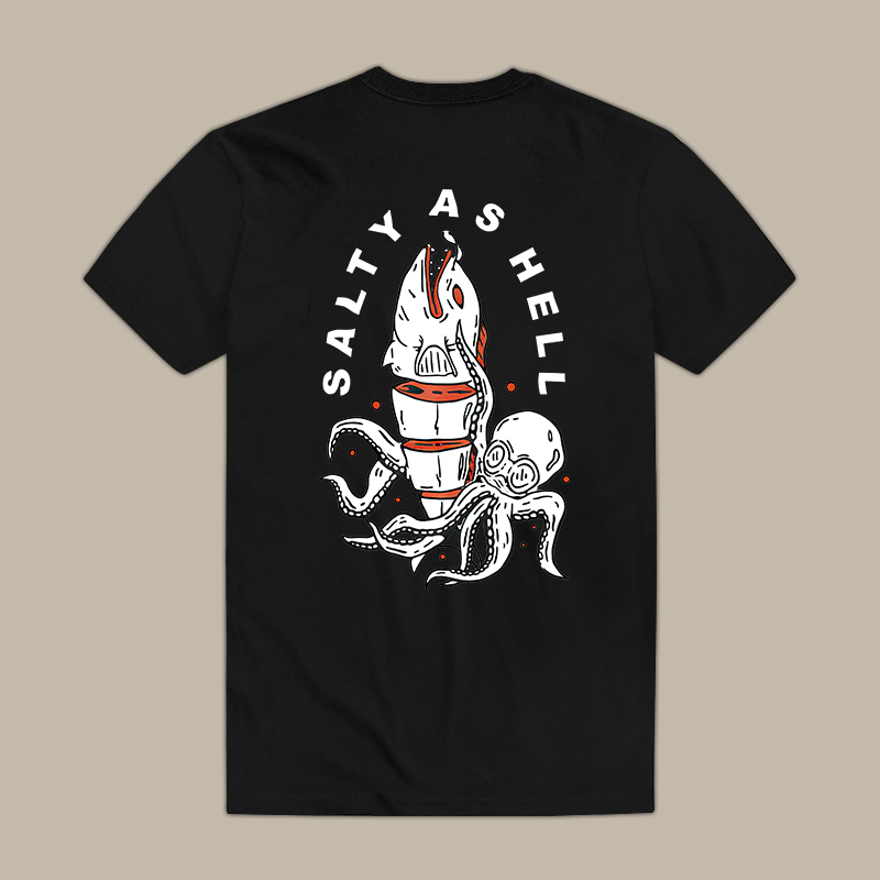 Salty As Hell Octopus Tee
