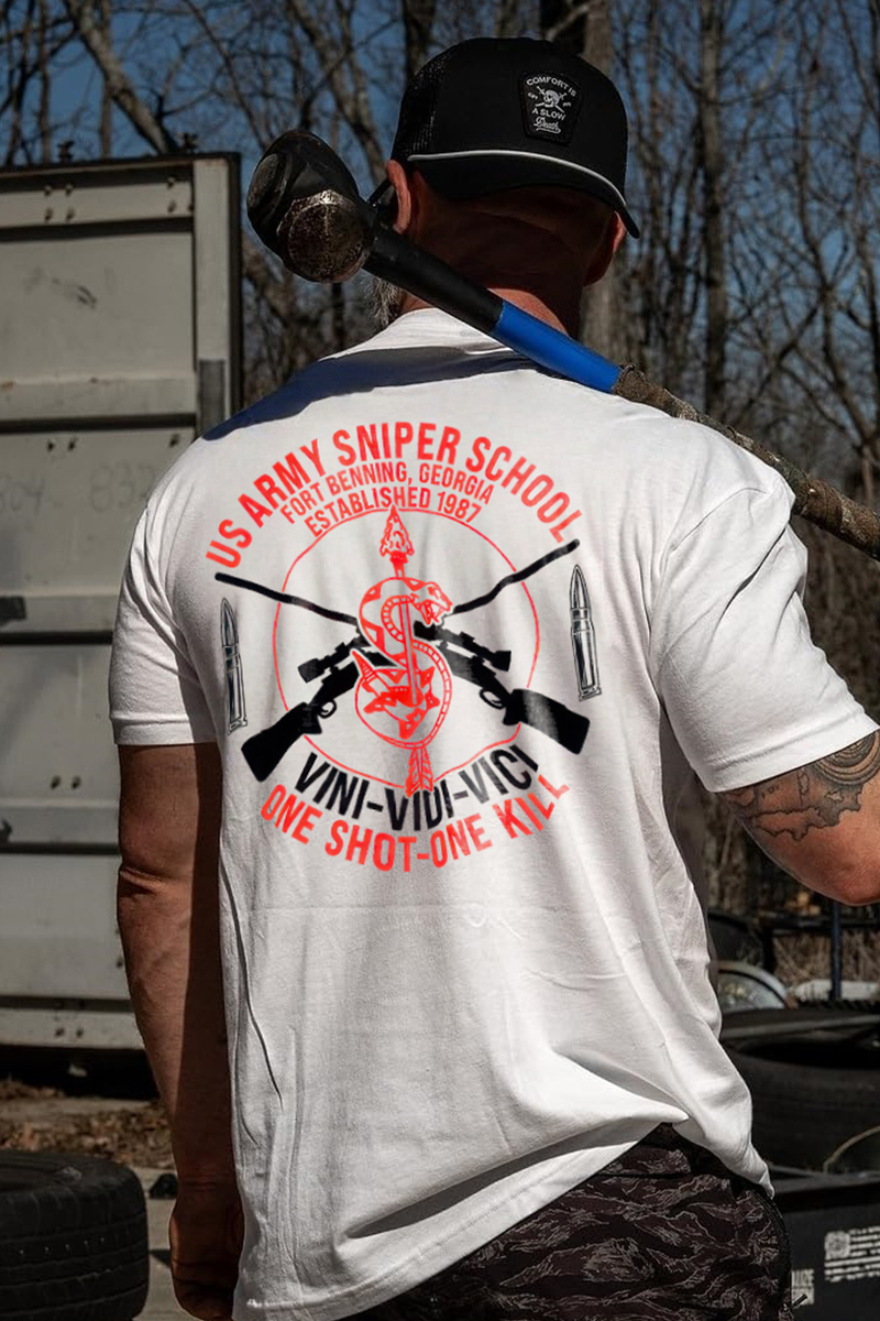 One Shot-One Kill Printed Men's T-Shirt