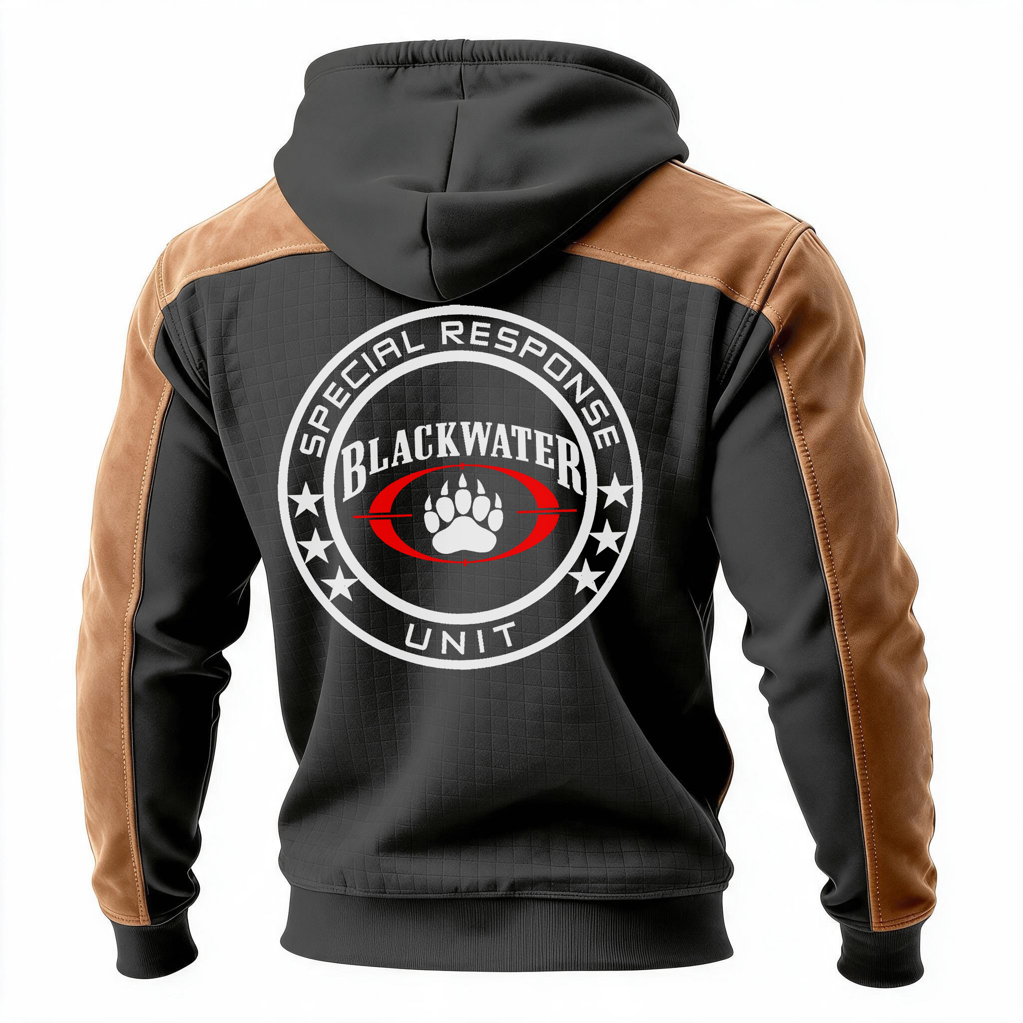 Special Response Unit Printed Fleece-lined Unisex Color-Blocked Hoodie
