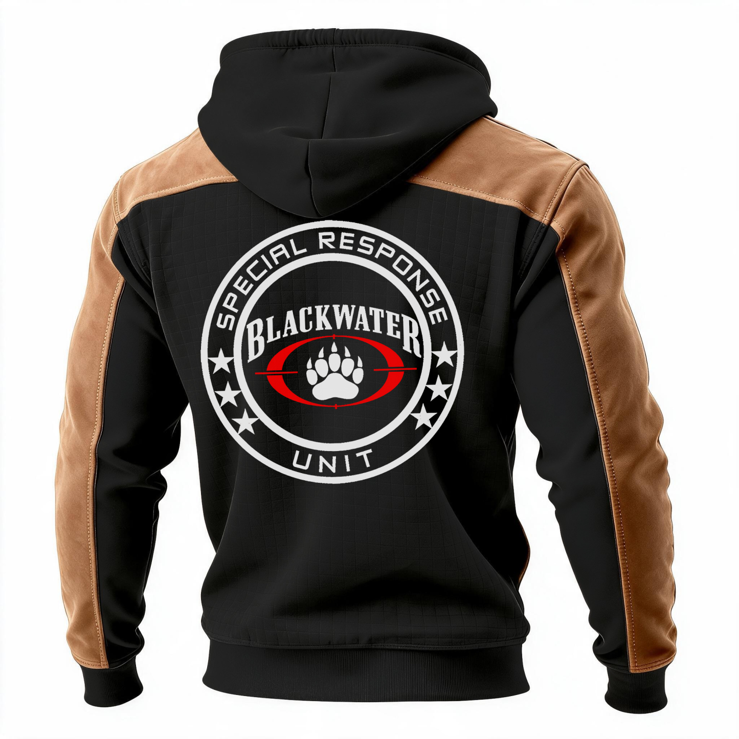 Special Response Unit Printed Fleece-lined Unisex Color-Blocked Hoodie