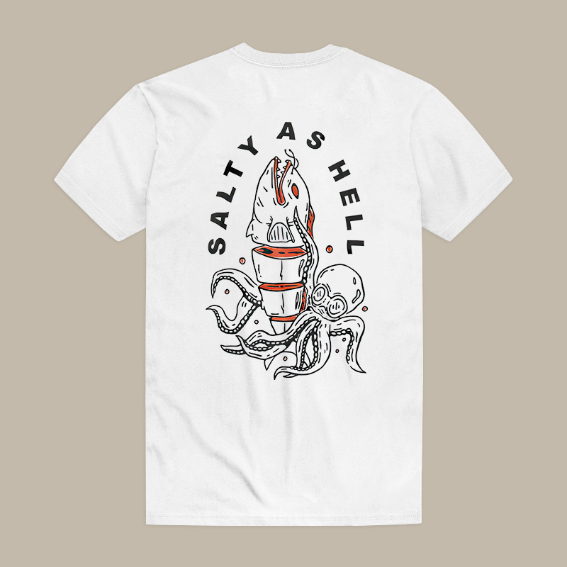 Salty As Hell Octopus Tee