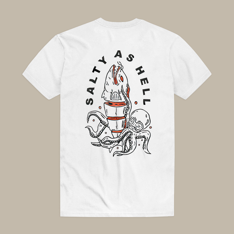 Salty As Hell Octopus Tee