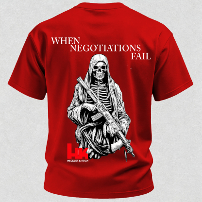 When Negotiations Fail Printed Men's T-Shirt