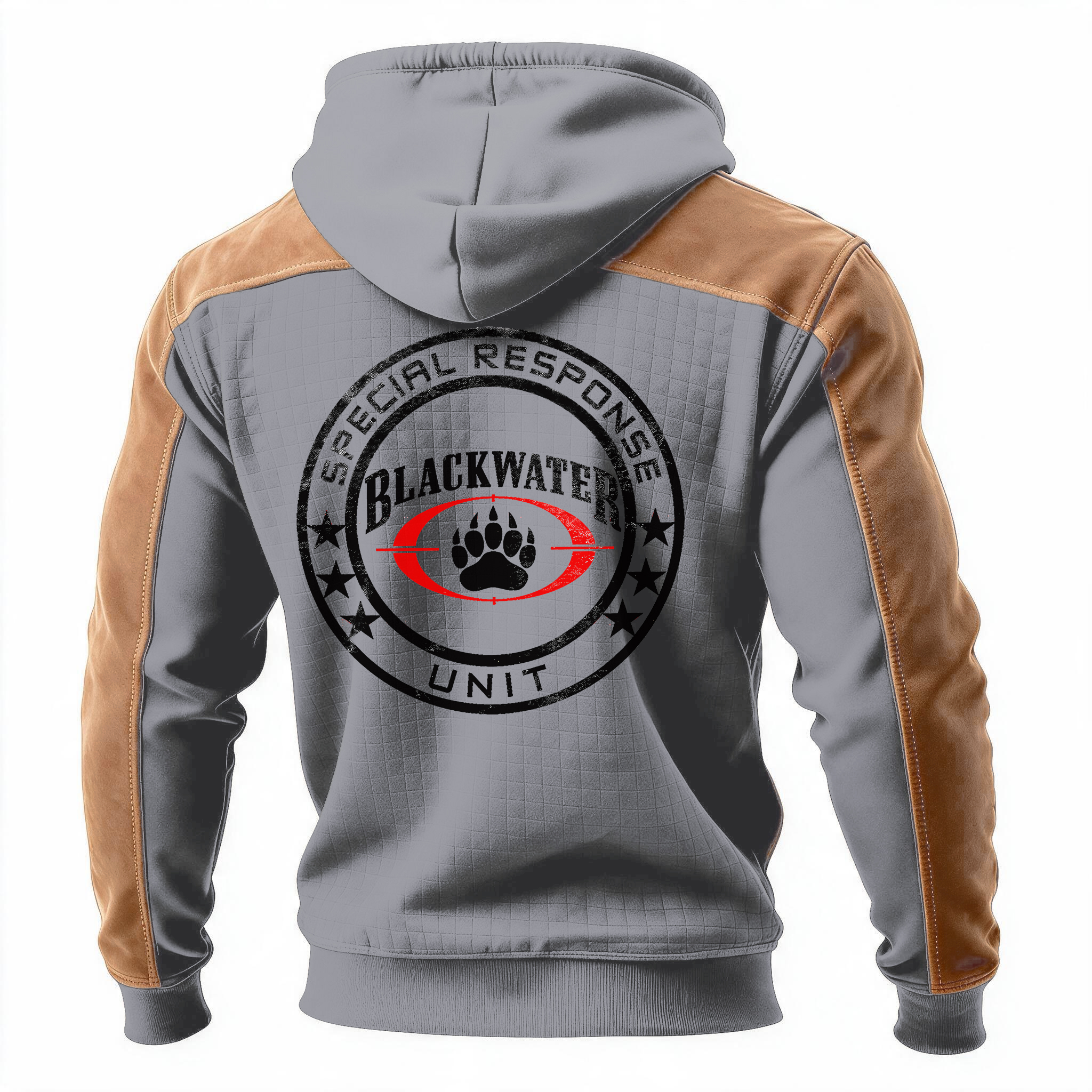Special Response Unit Printed Fleece-lined Unisex Color-Blocked Hoodie