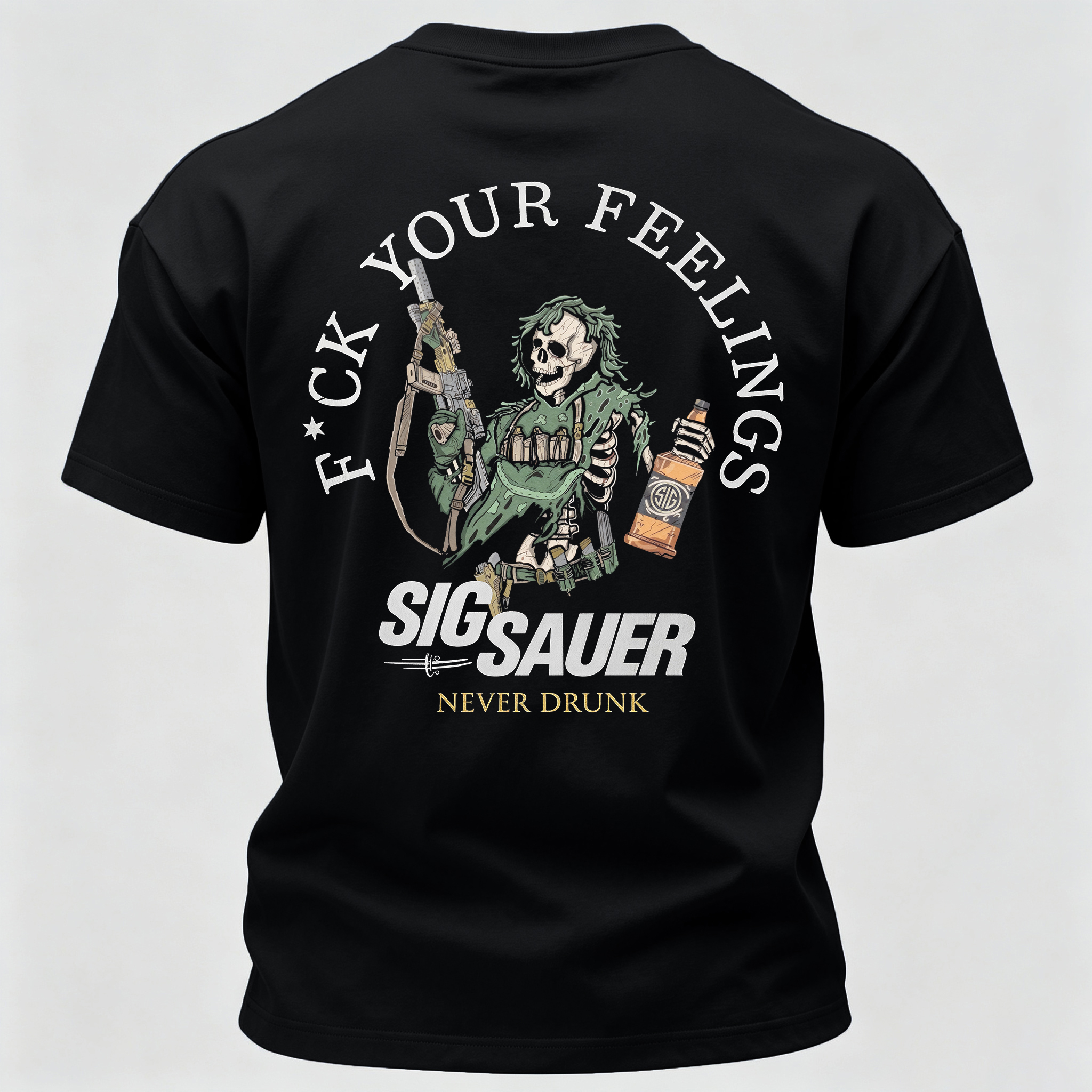 Never Drunk Printed Men's T-Shirt