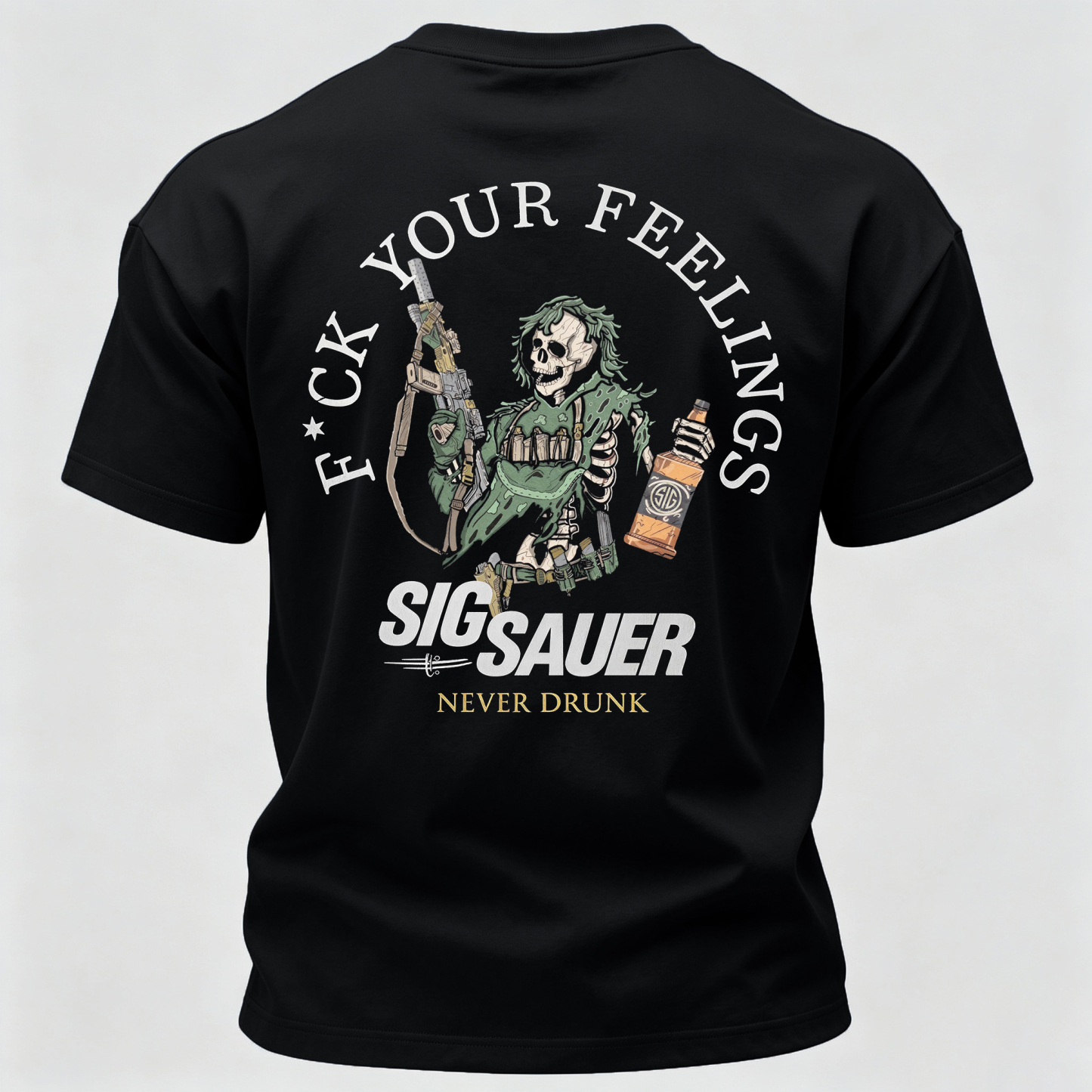 Never Drunk Printed Men's T-Shirt