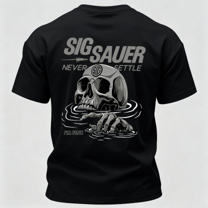 Never Settle Printed Men's T-Shirt