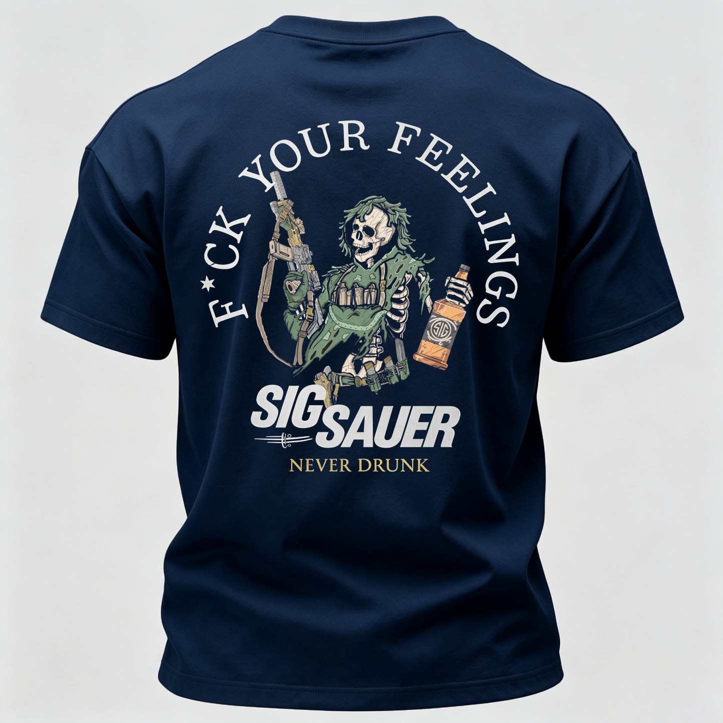 Never Drunk Printed Men's T-Shirt