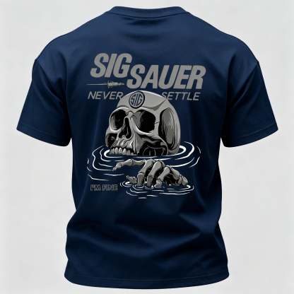 Never Settle Printed Men's T-Shirt