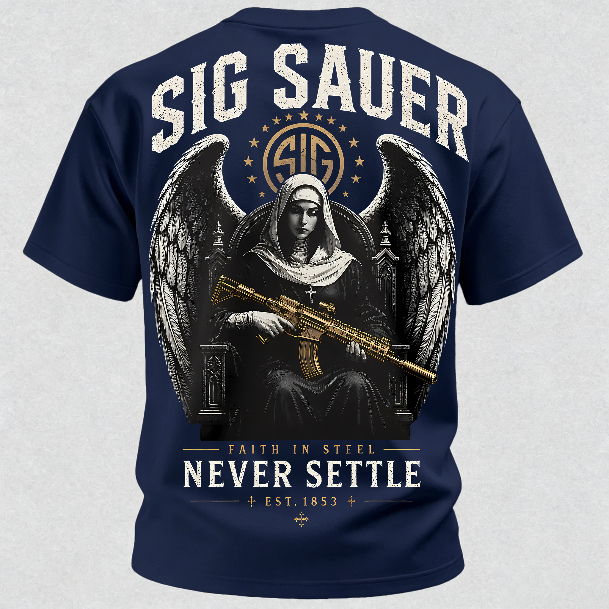 SIG Sauer NEVER SETTLE Print Men's T-Shirt