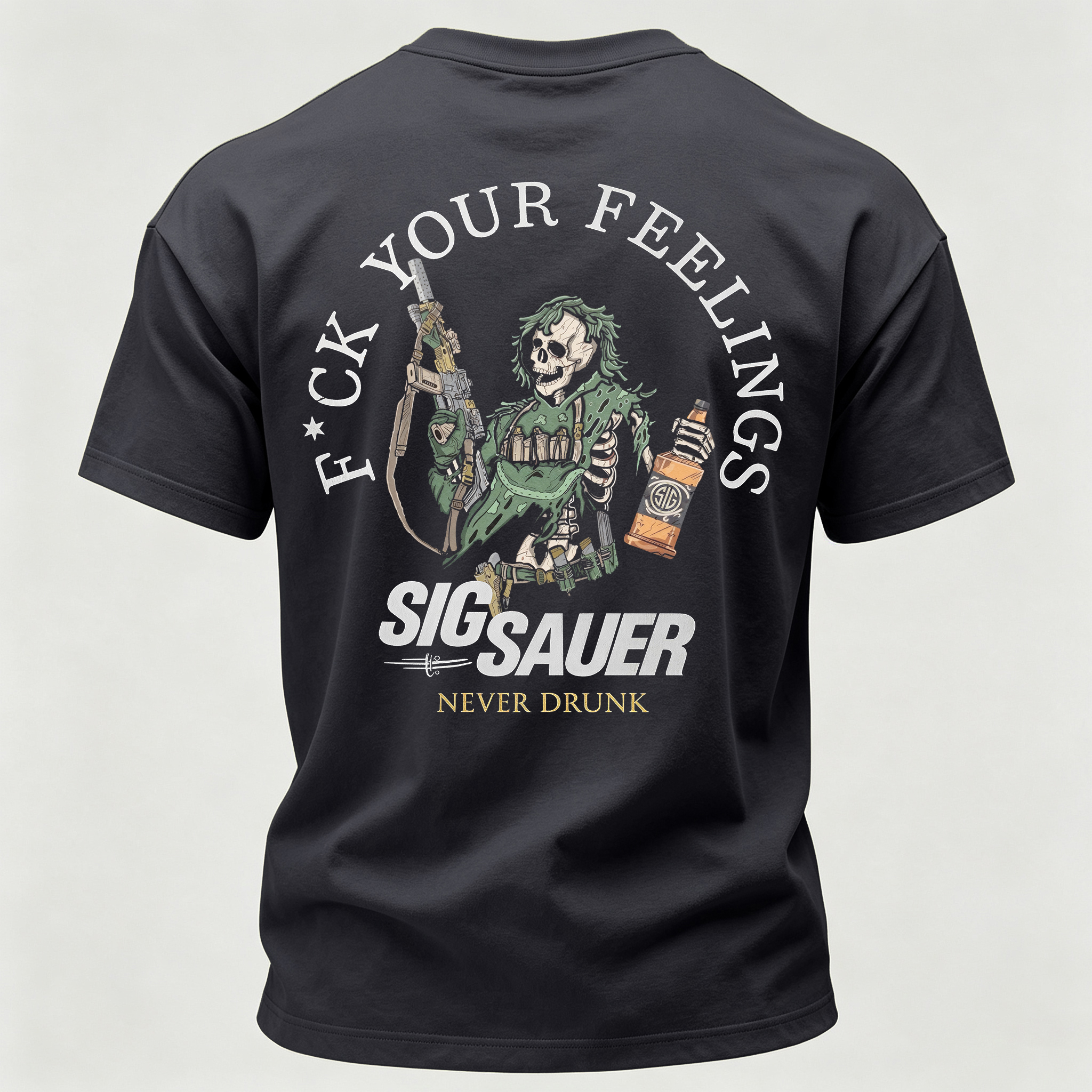 Never Drunk Printed Men's T-Shirt