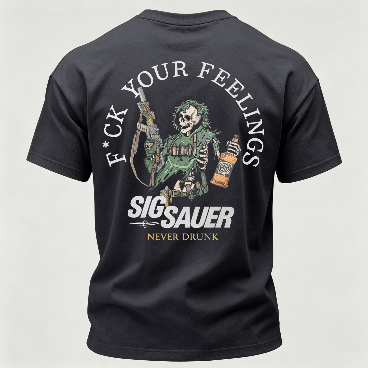 Never Drunk Printed Men's T-Shirt