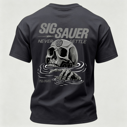 Never Settle Printed Men's T-Shirt