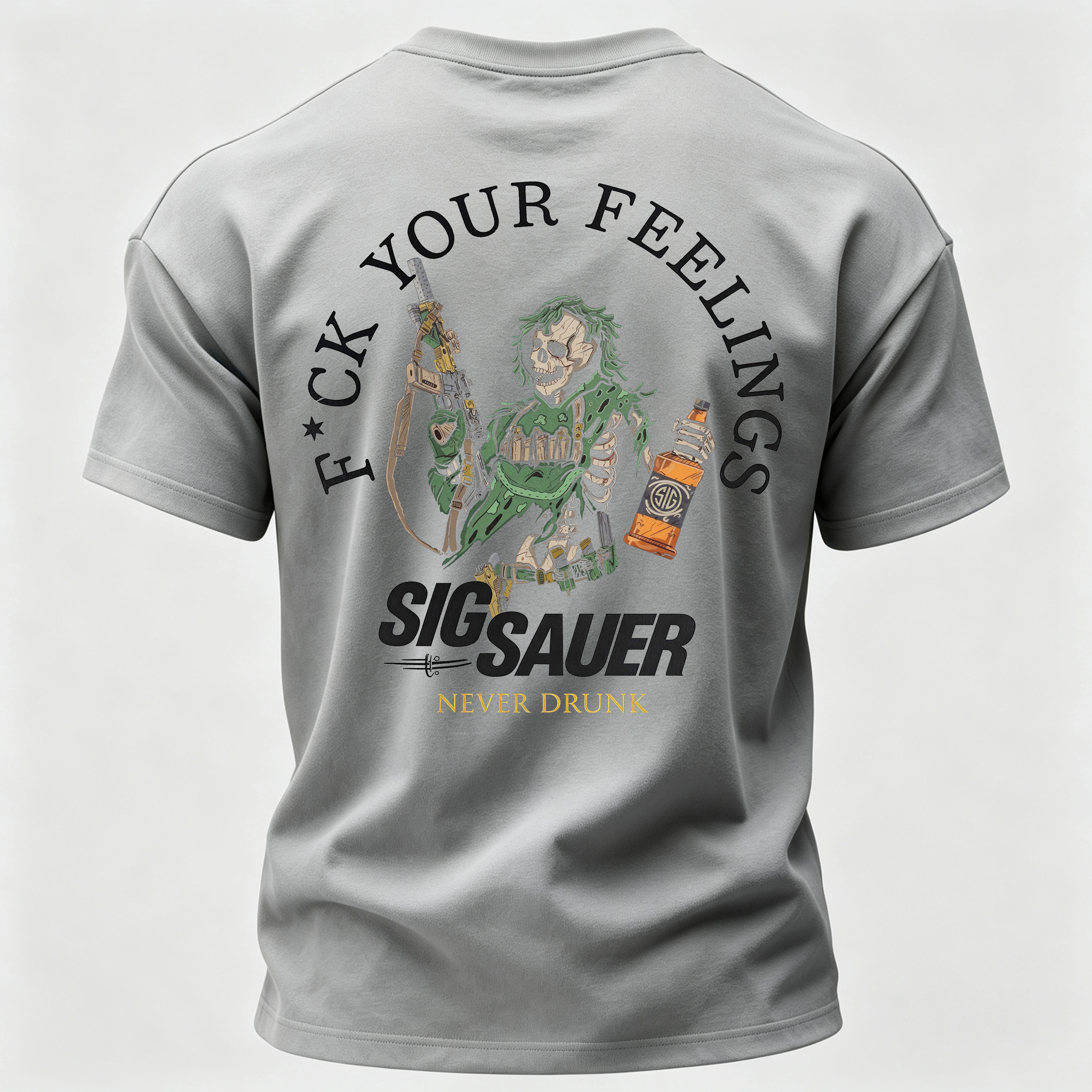 Never Drunk Printed Men's T-Shirt