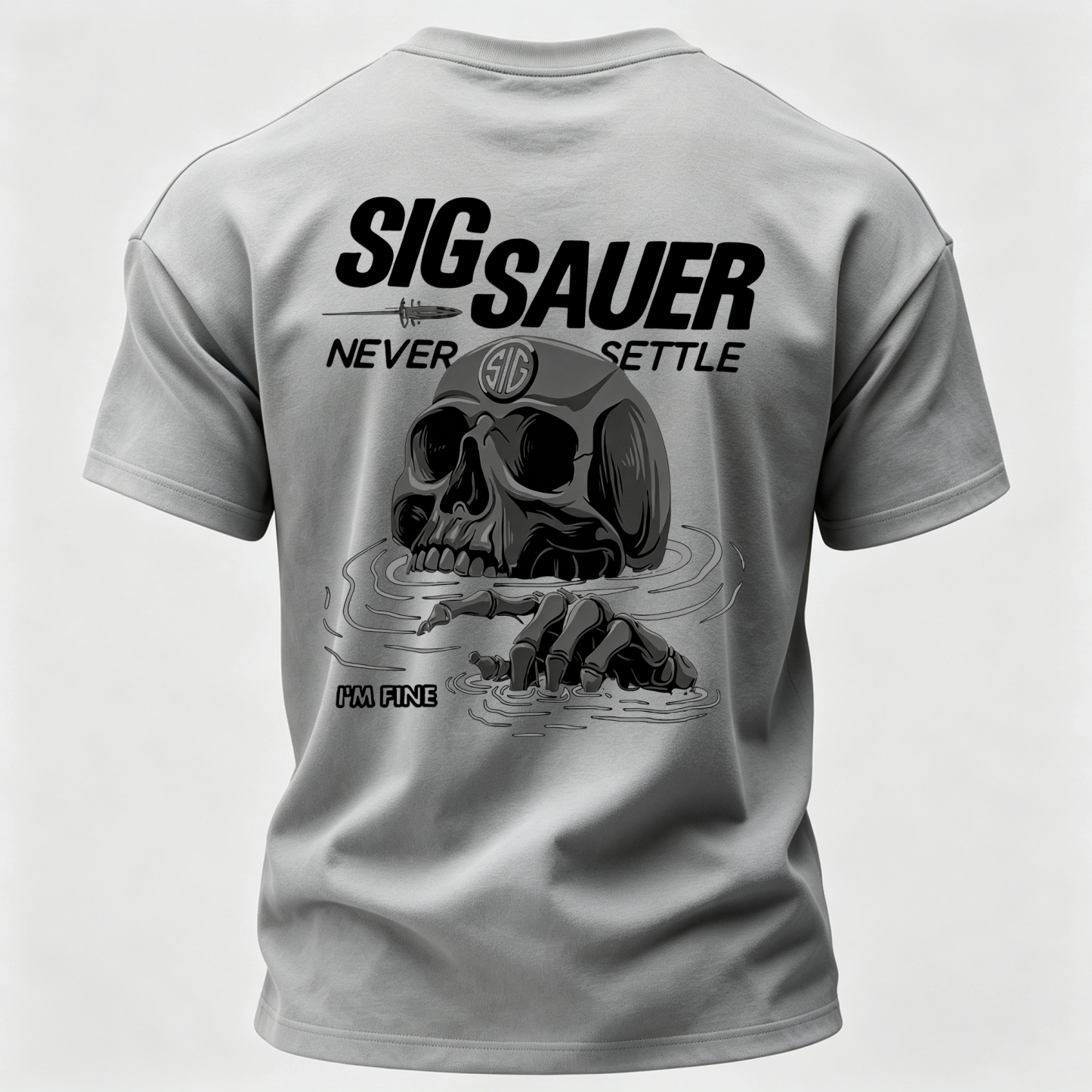 Never Settle Printed Men's T-Shirt