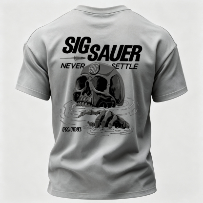 Never Settle Printed Men's T-Shirt