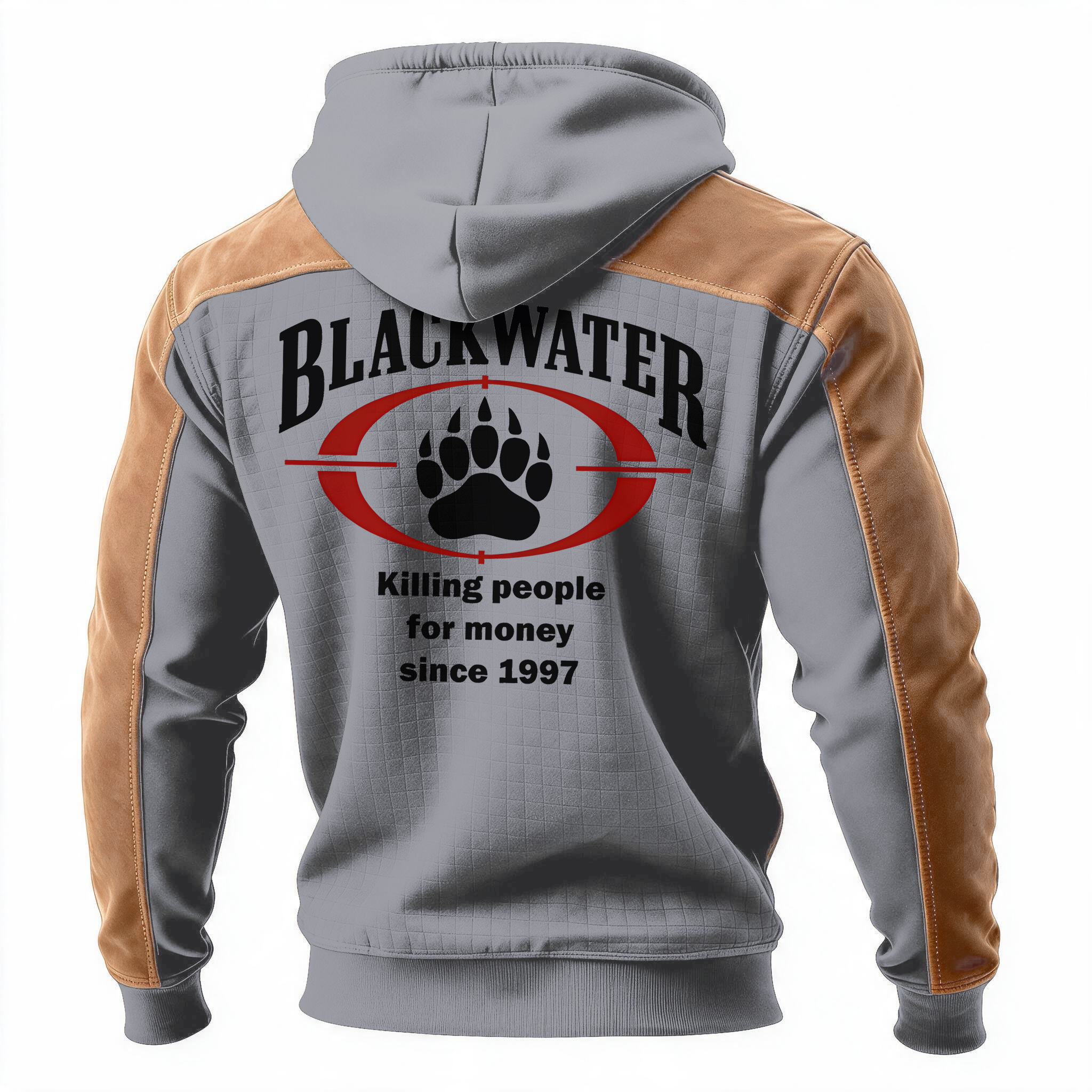 Kill people for money since 1997 Printed Fleece-lined Unisex Color-Blocked Hoodie