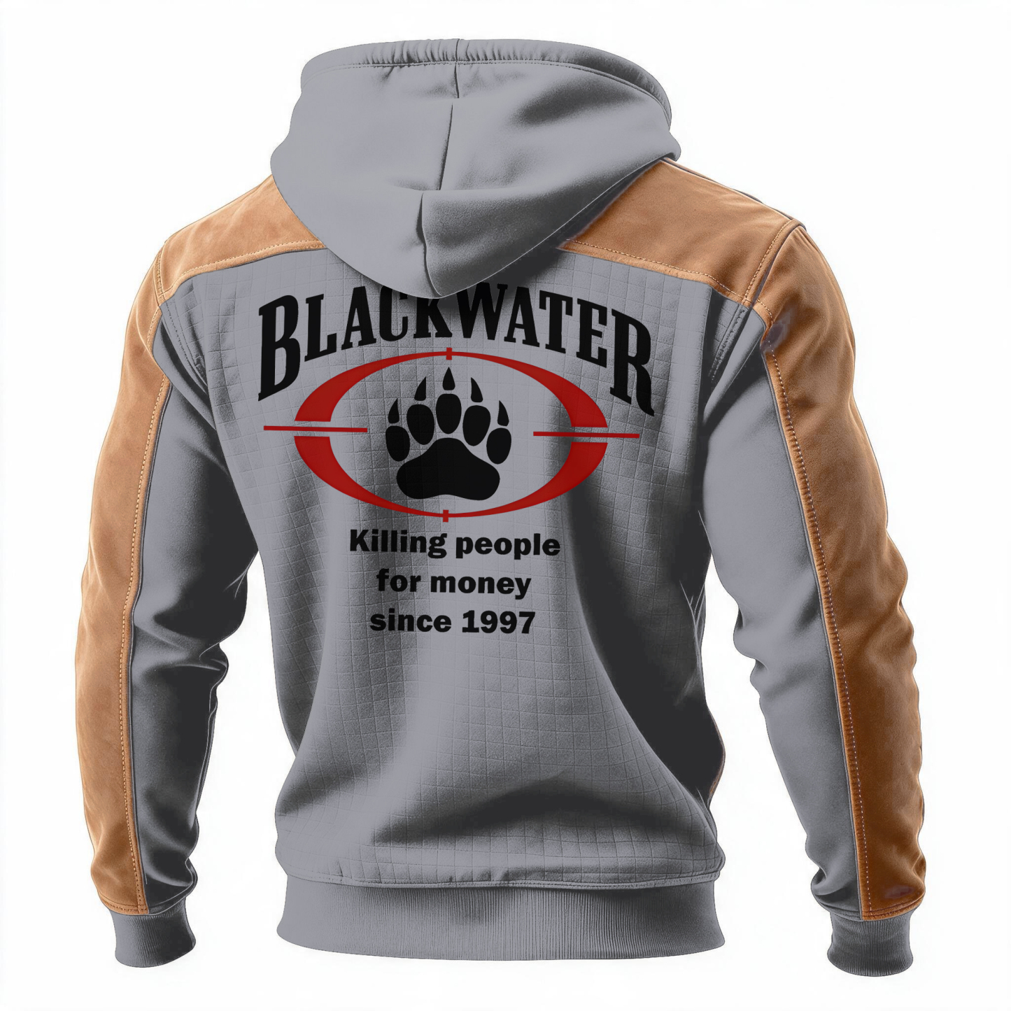 Kill people for money since 1997 Printed Fleece-lined Unisex Color-Blocked Hoodie