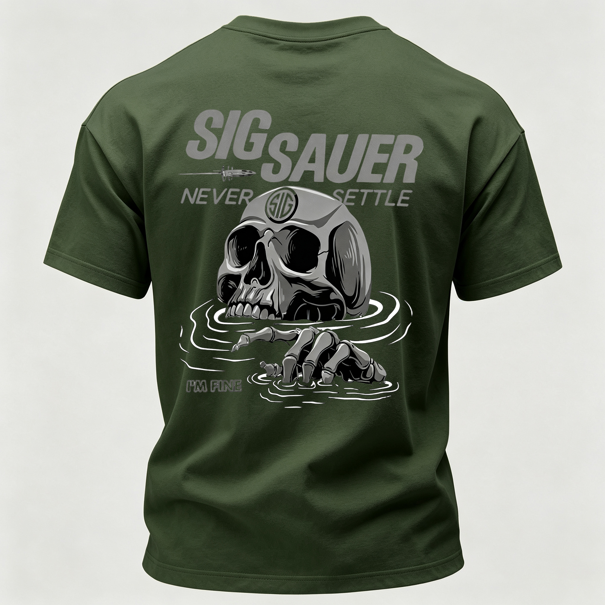 Never Settle Printed Men's T-Shirt