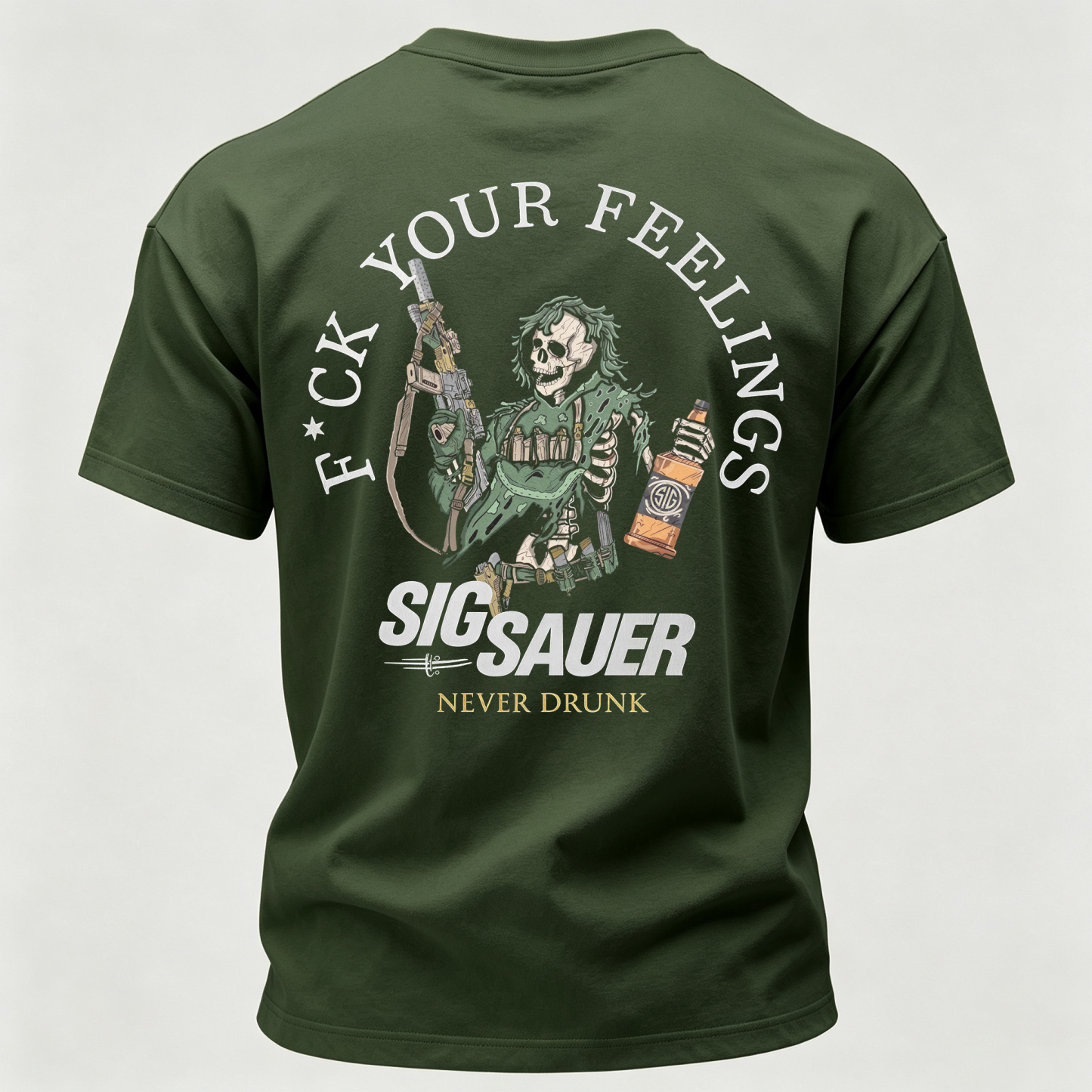 Never Drunk Printed Men's T-Shirt