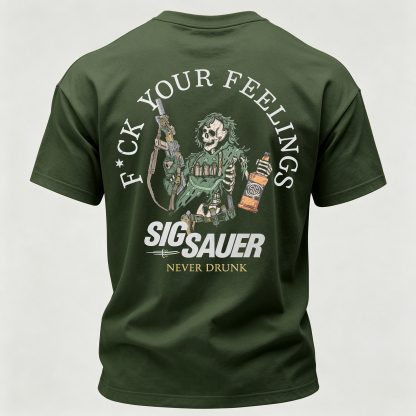 Never Drunk Printed Men's T-Shirt