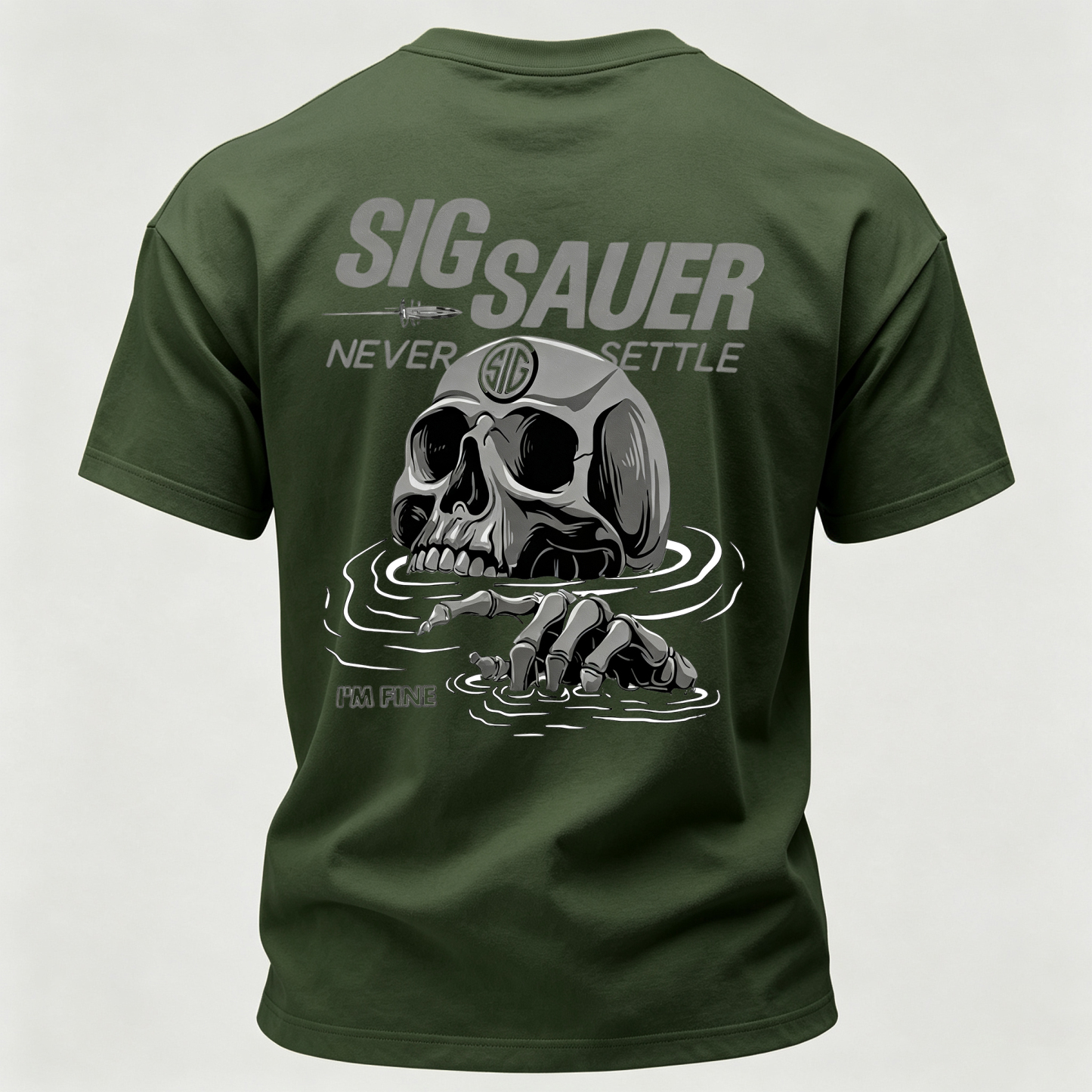Never Settle Printed Men's T-Shirt