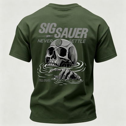 Never Settle Printed Men's T-Shirt