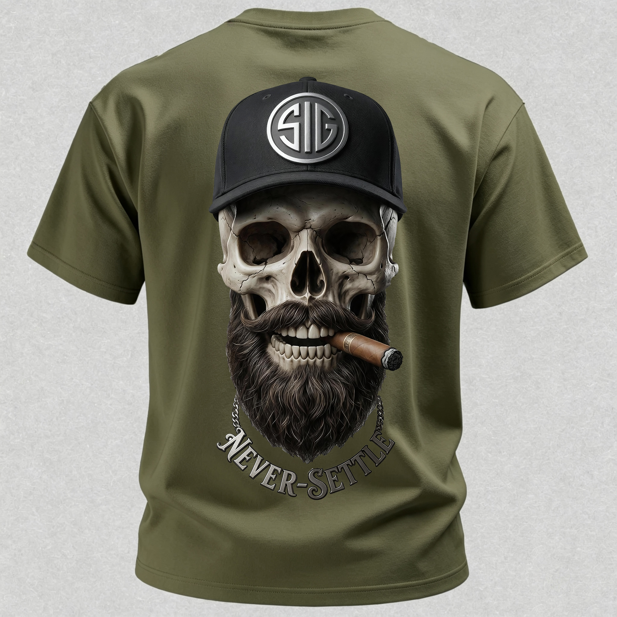 Never Settle Printed Men's T-Shirt