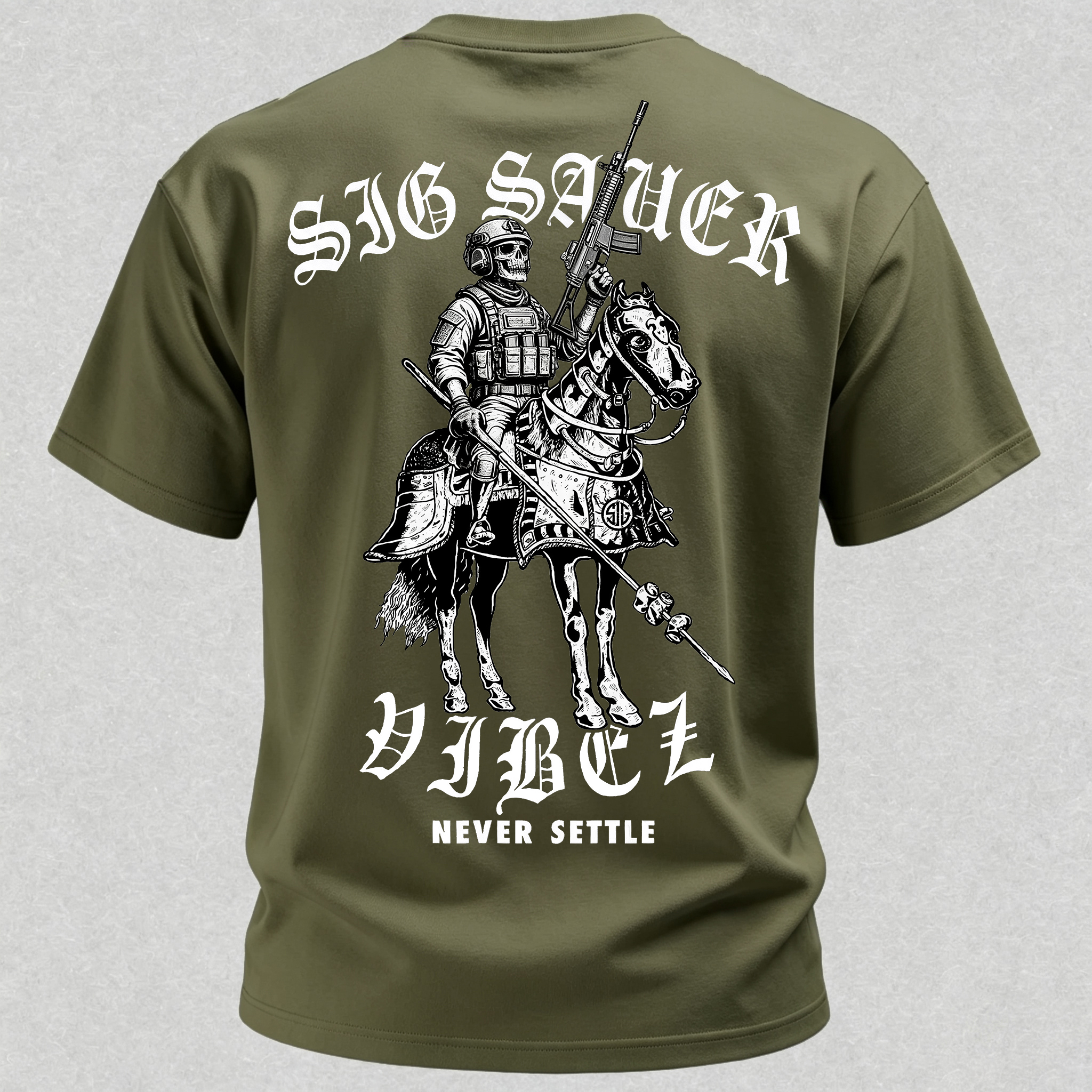 Modern Cavalry Never Settle Print T-Shirt