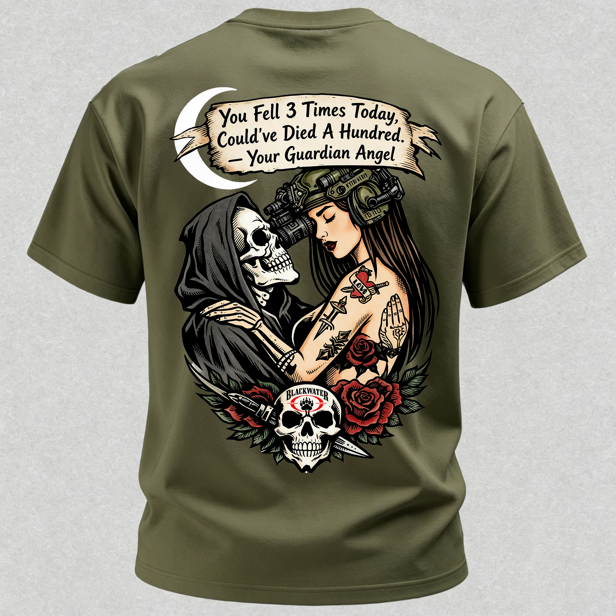 Your Guardian Angel Print T-Shirt