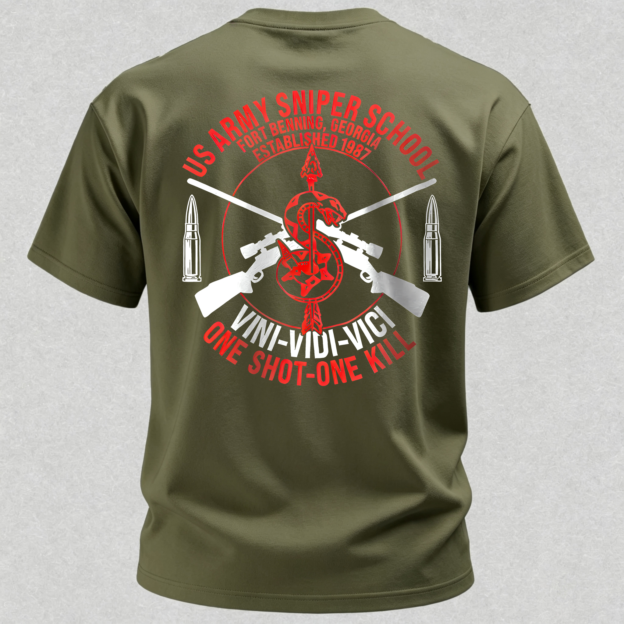 One Shot-One Kill Printed Men's T-Shirt
