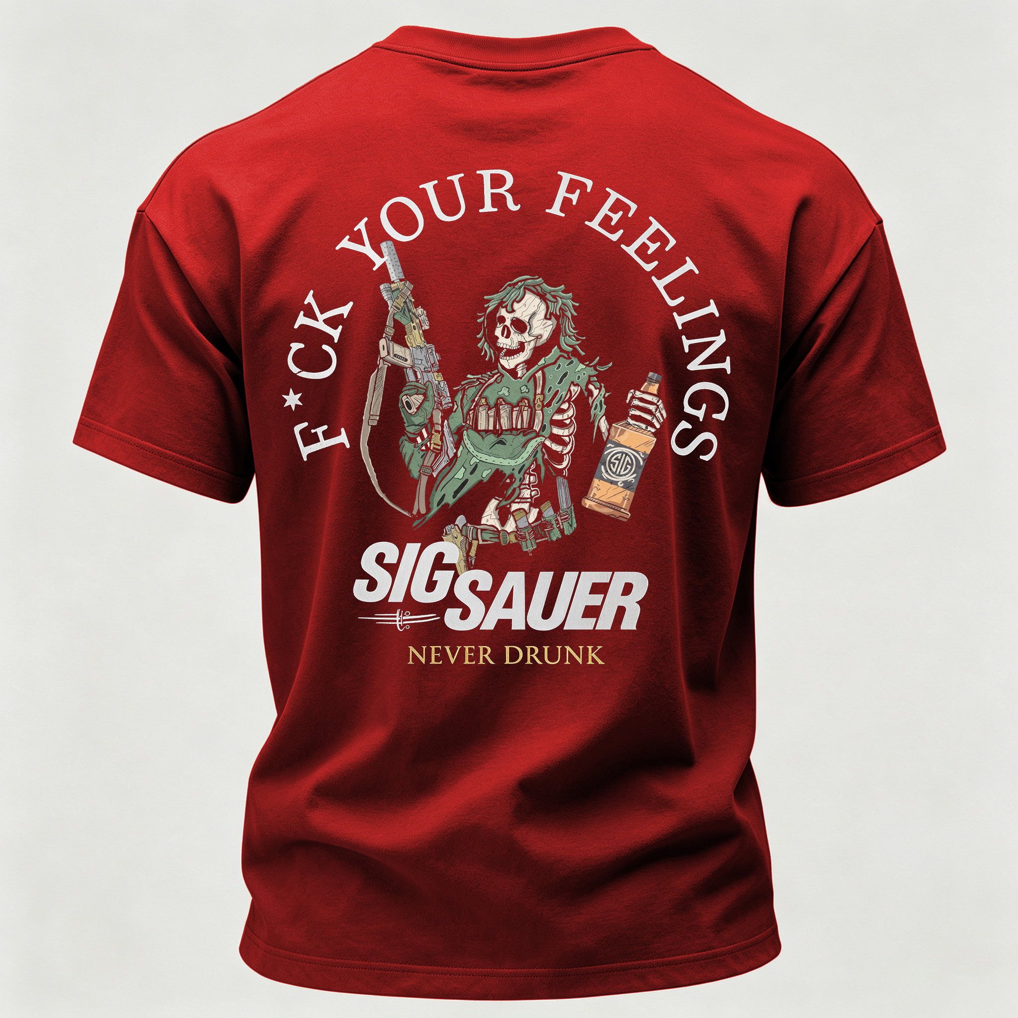 Never Drunk Printed Men's T-Shirt