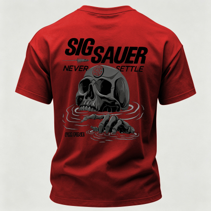 Never Settle Printed Men's T-Shirt