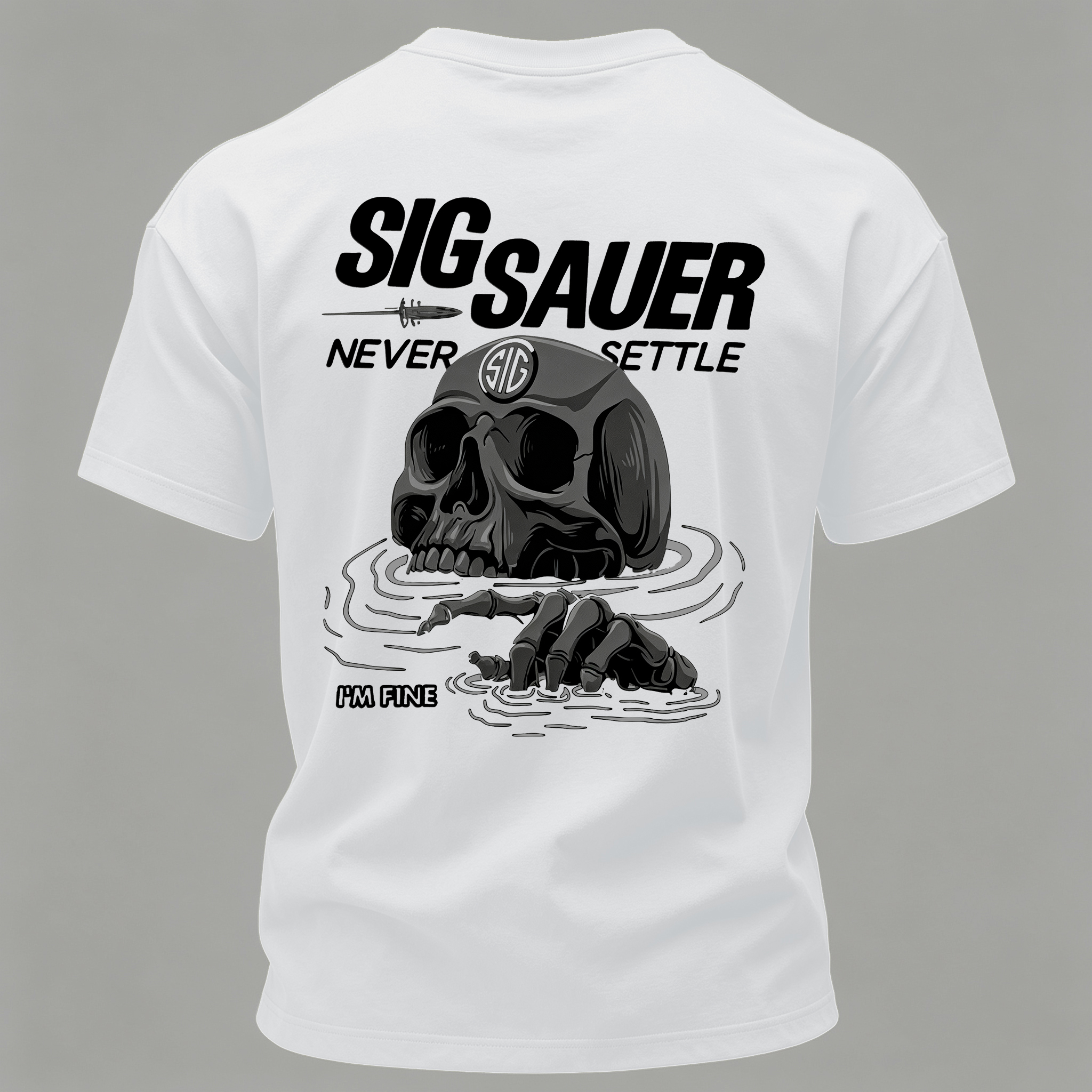Never Settle Printed Men's T-Shirt