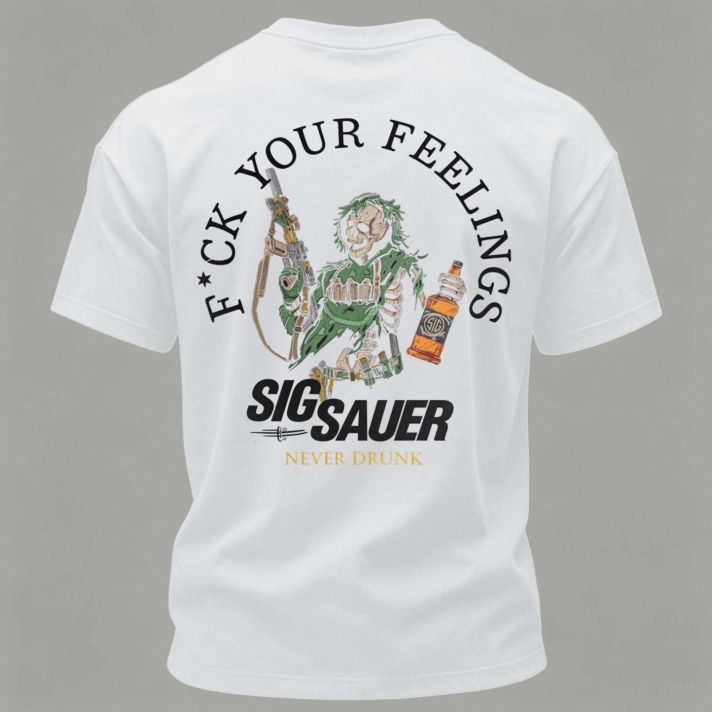Never Drunk Printed Men's T-Shirt