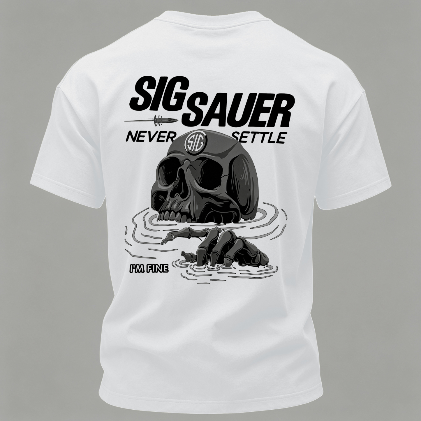 Never Settle Printed Men's T-Shirt