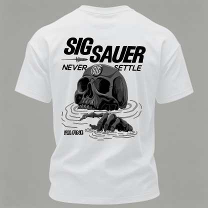 Never Settle Printed Men's T-Shirt