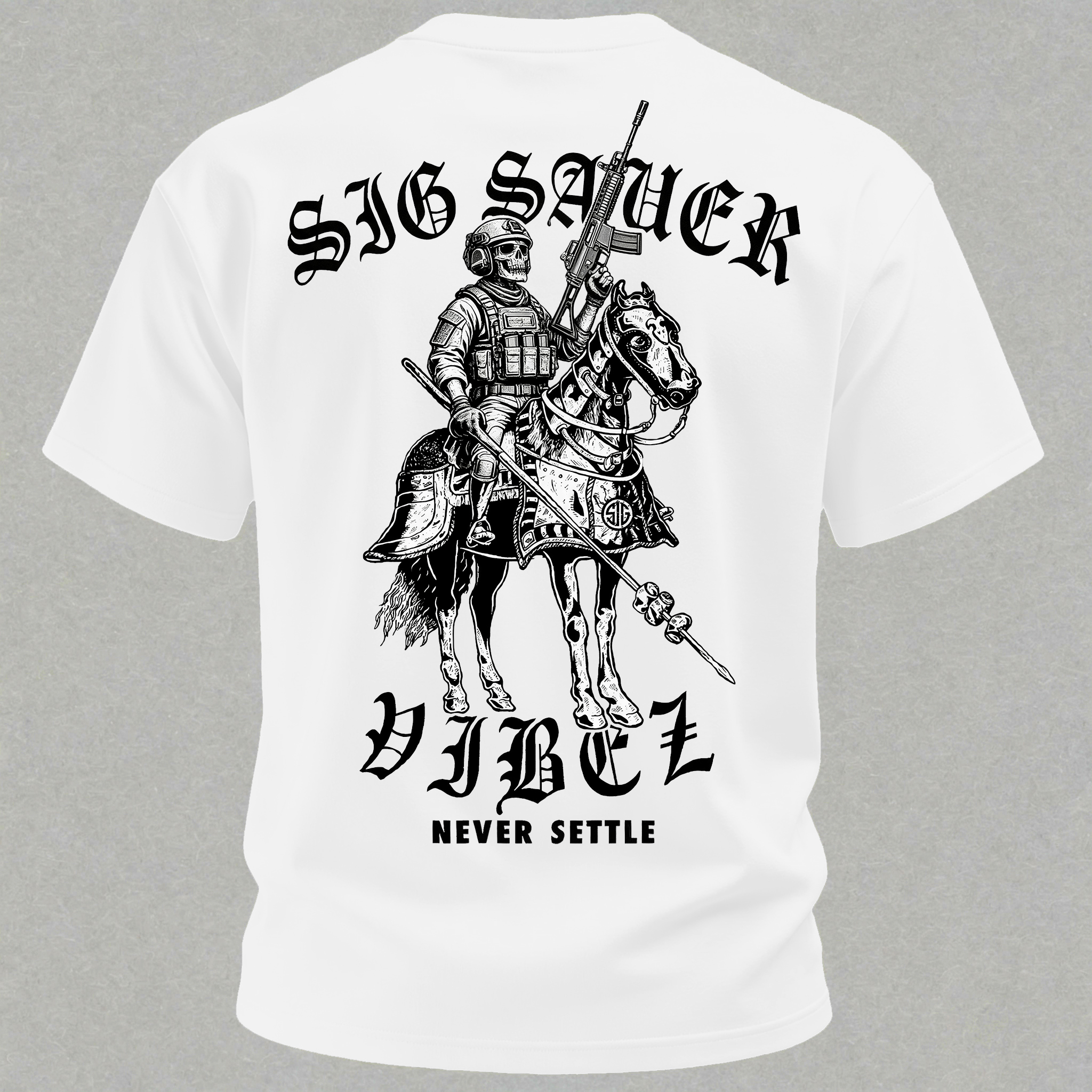 Modern Cavalry Never Settle Print T-Shirt