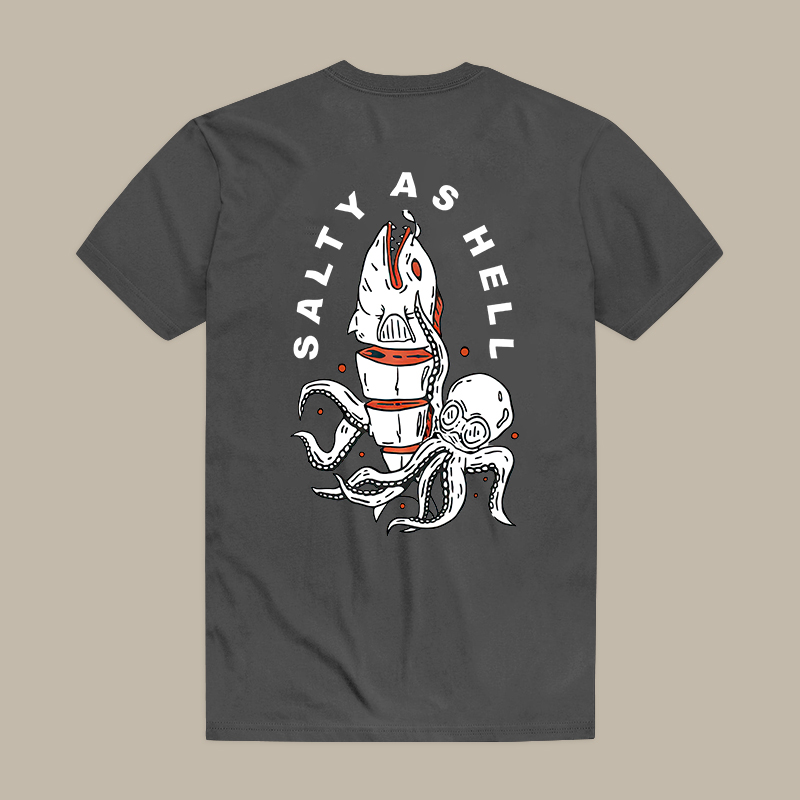 Salty As Hell Octopus Tee