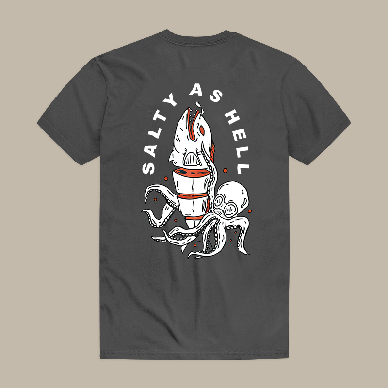 Salty As Hell Octopus Tee