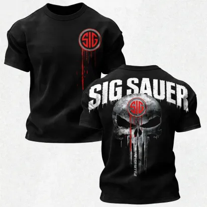 SIG Sauer Skull Printed Men's T-Shirt