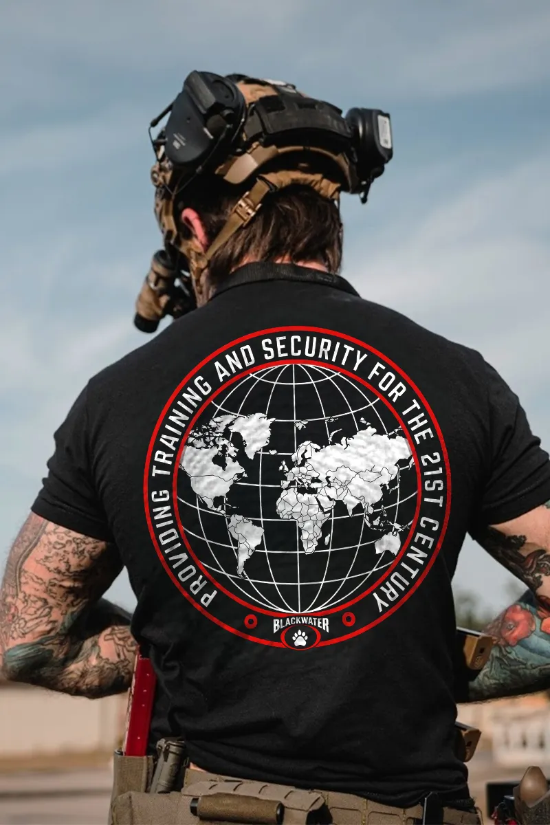Blackwater Providing Training And Security For The 21st Century Printed Men's T-Shirt